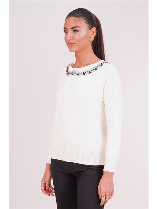 Maglia in viscosa Love To Love by Gai Mattiolo | LT541PANNA